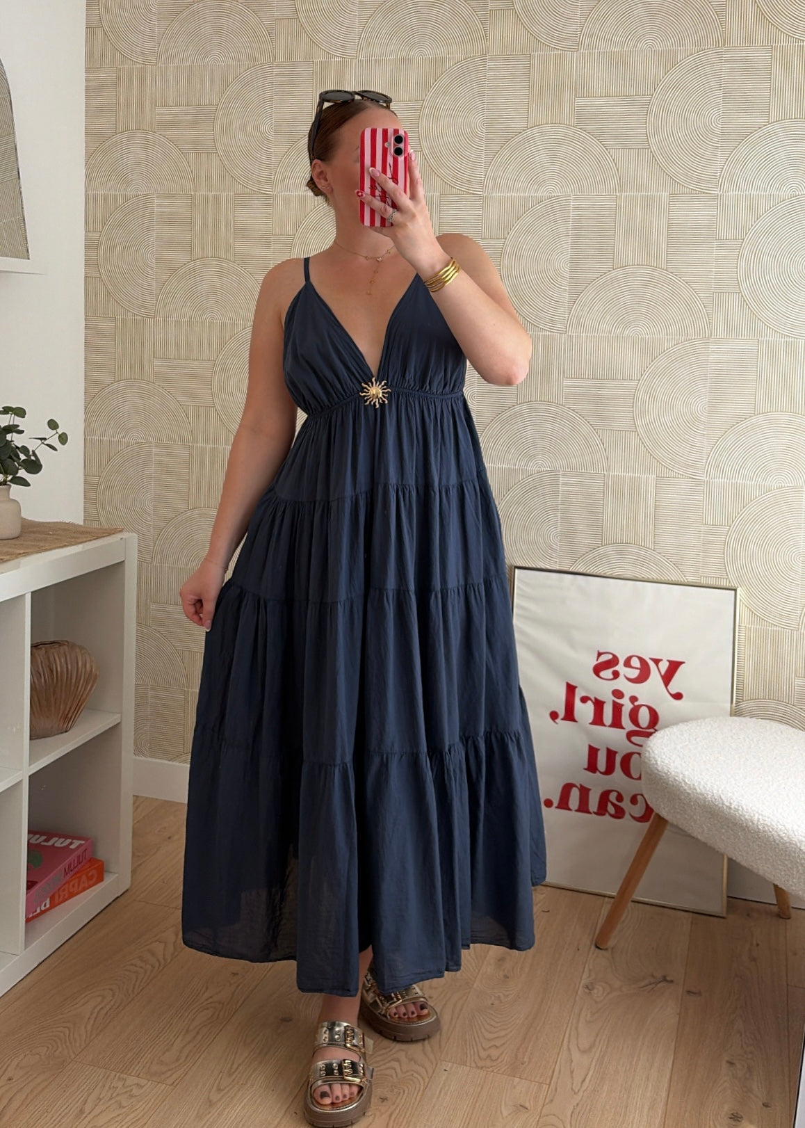 Robe longue navy - SUNNY