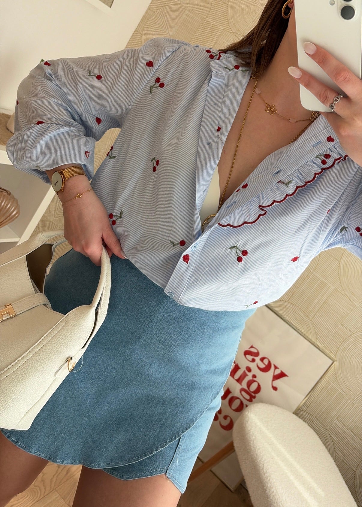 Chemise brodée - CHERRY
