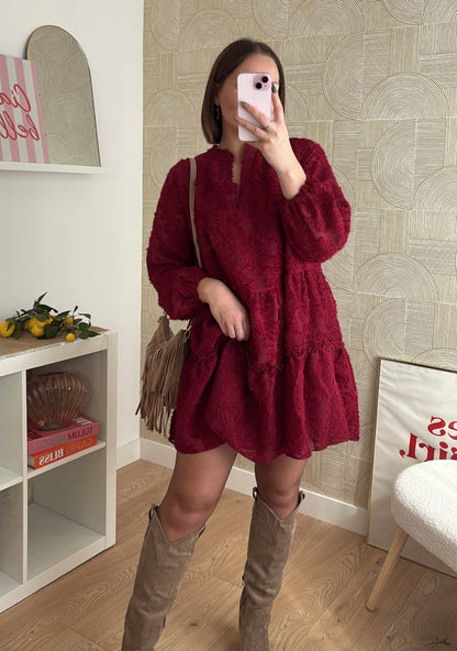 Robe bordeaux - YVETTE