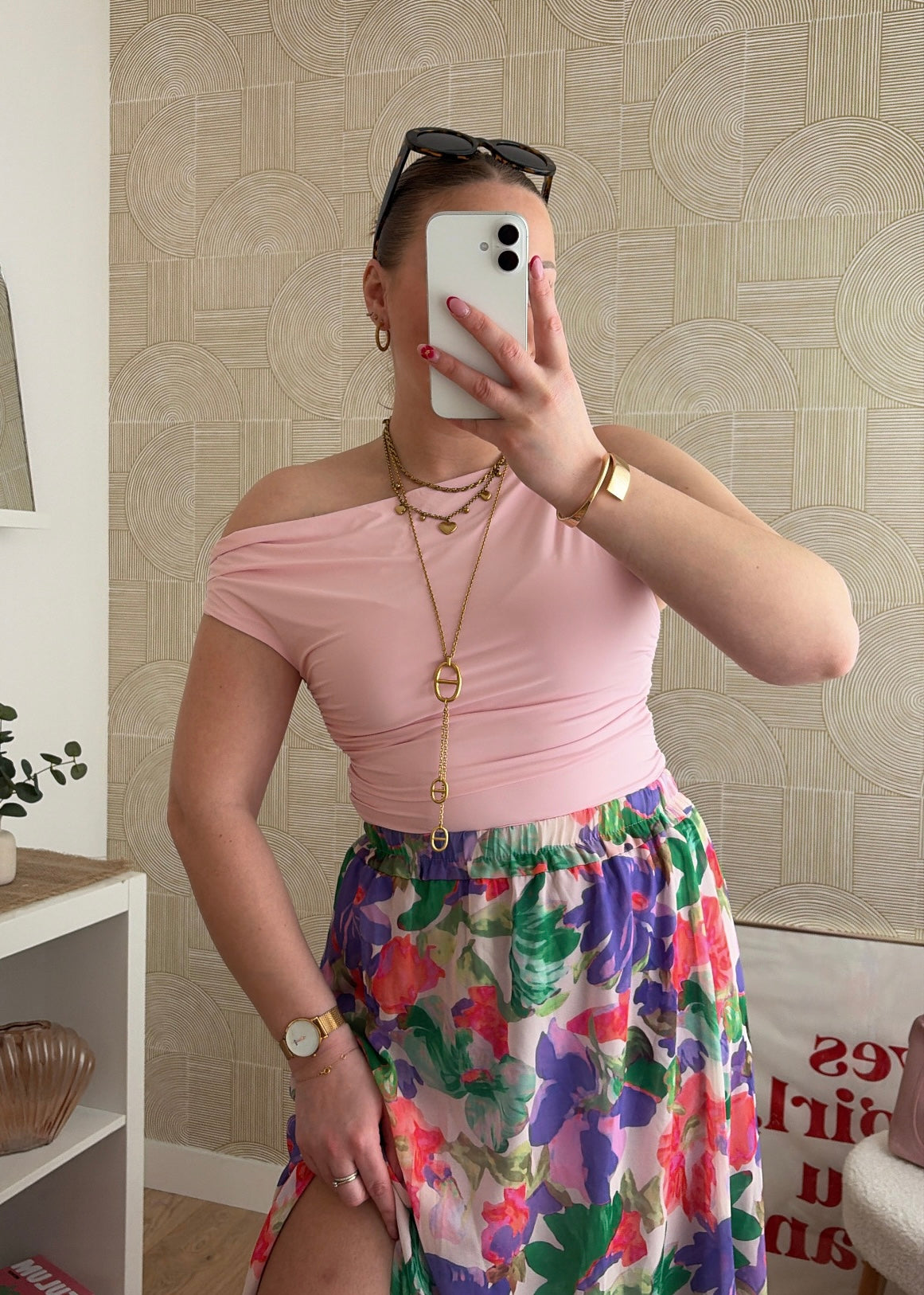 Jupe longue violette - LAYA