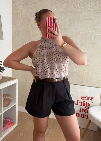 Short tailleur noir - CLARA