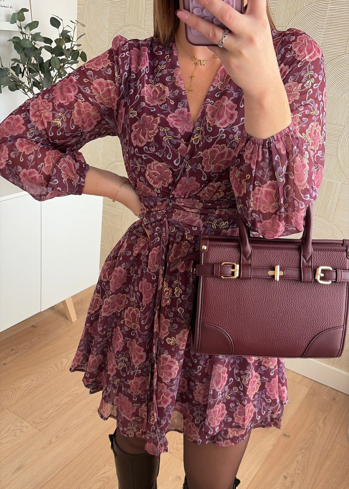Robe courte à fleurs - HOLLYA