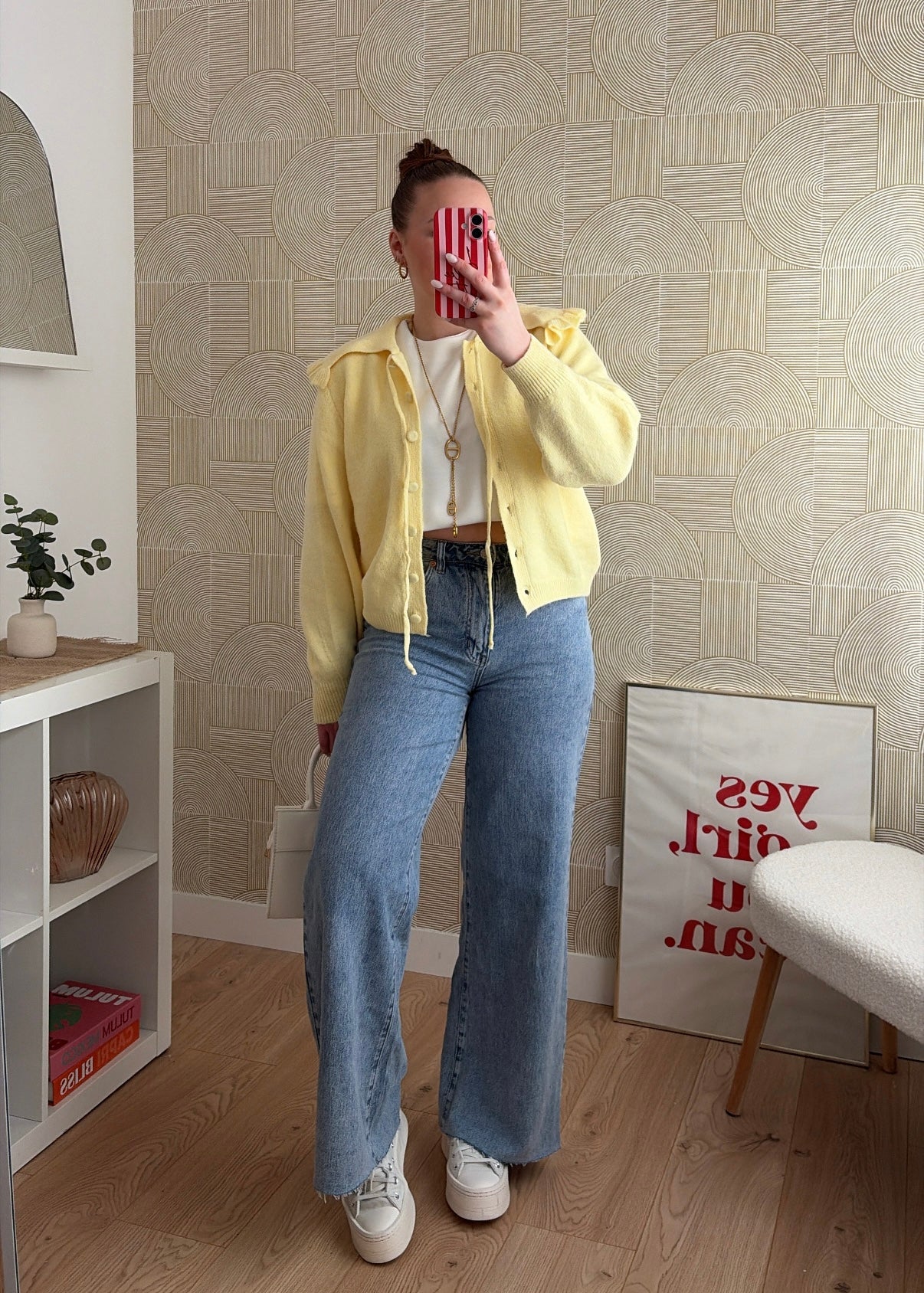 Gilet maille jaune - CLAUDIA
