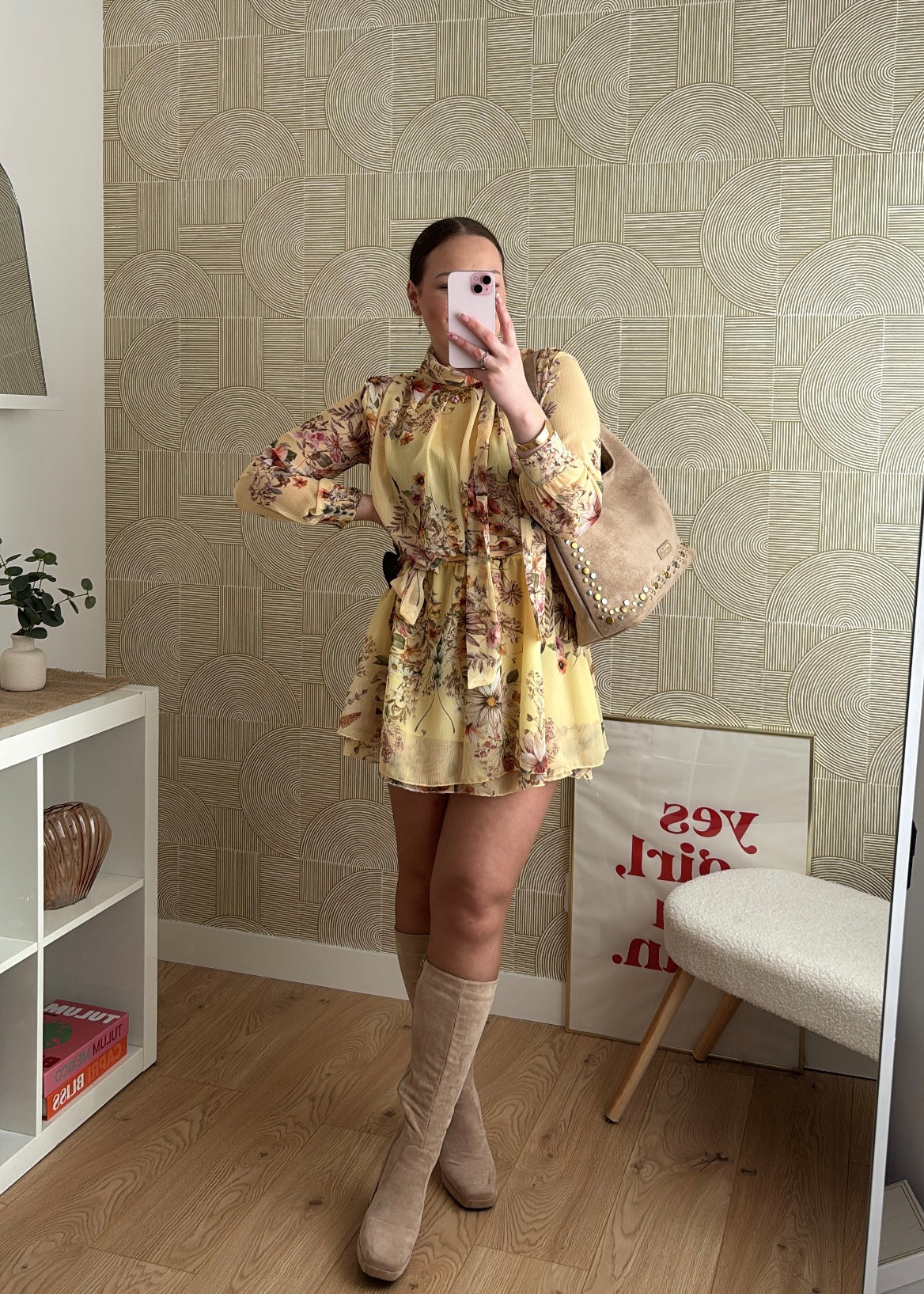Robe courte jaune - SUNDAE