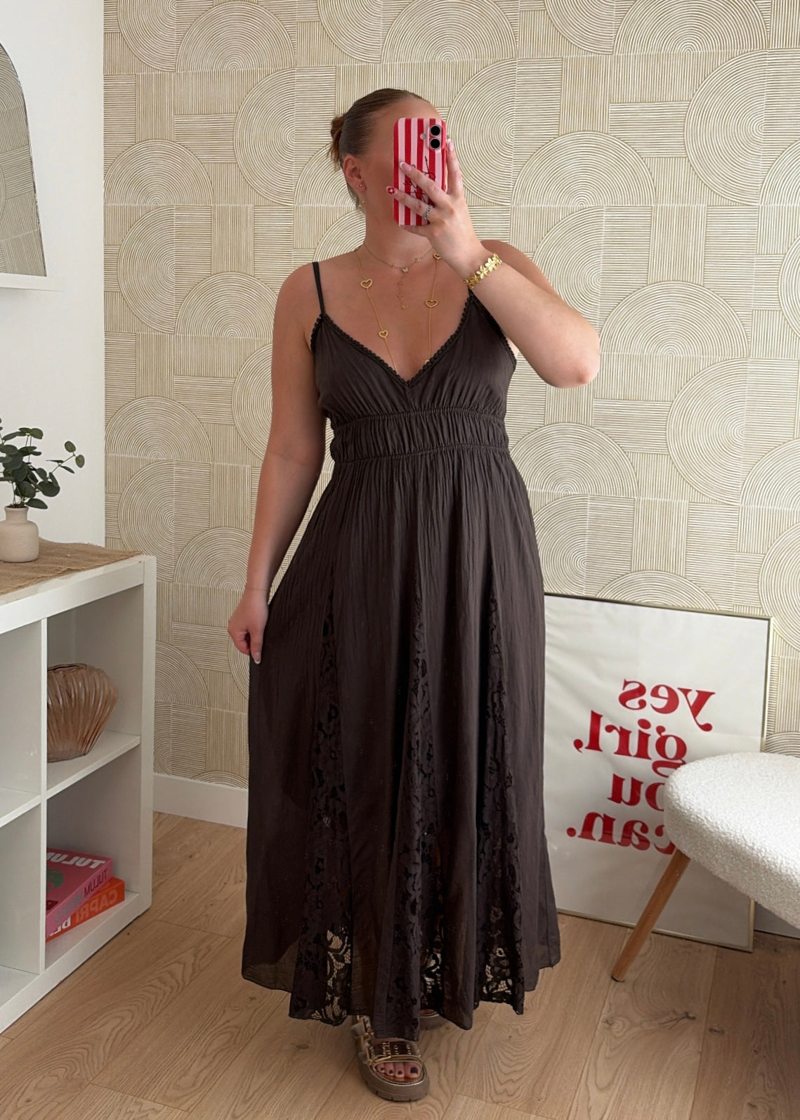 Robe longue choco - AGATHE
