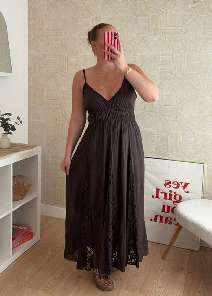 Robe longue choco - AGATHE
