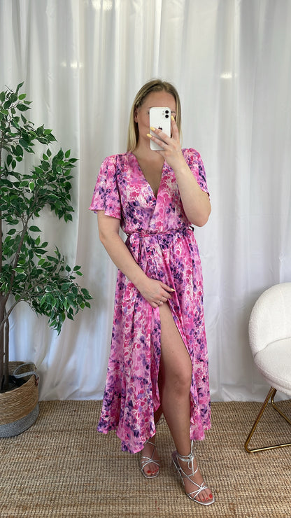 Robe longue rose - PAPYAE