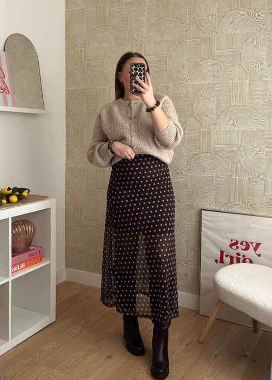 Jupe longue à pois - SHANE