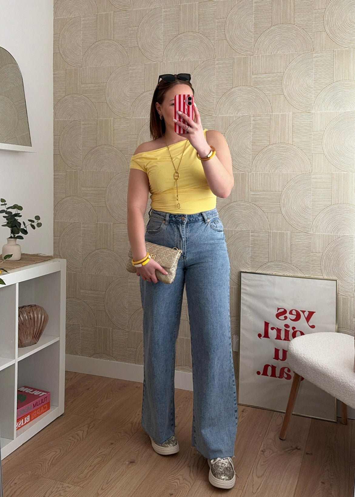 Top asymétrique jaune - LOA