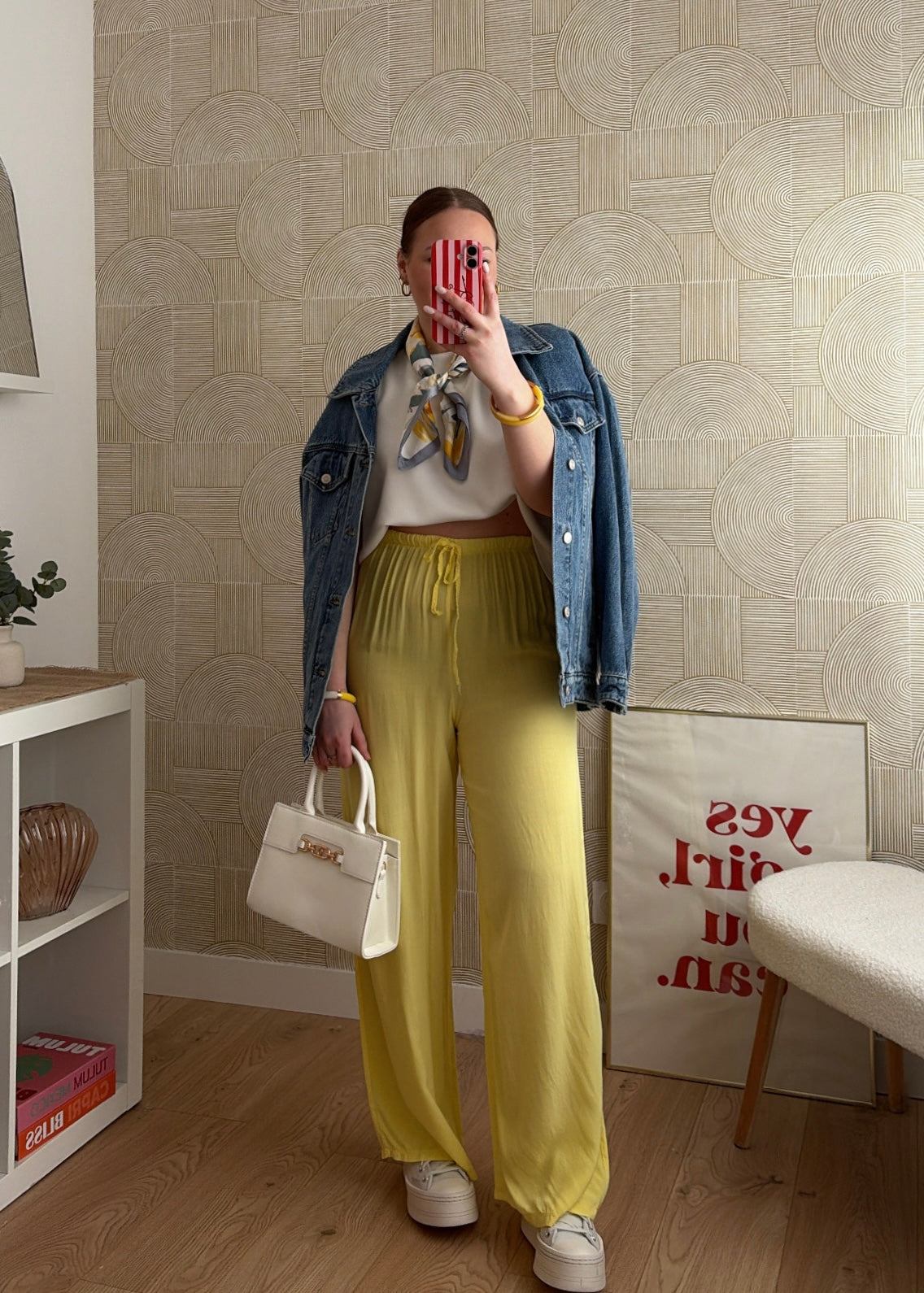 Pantalon fluide jaune - CLAIRE