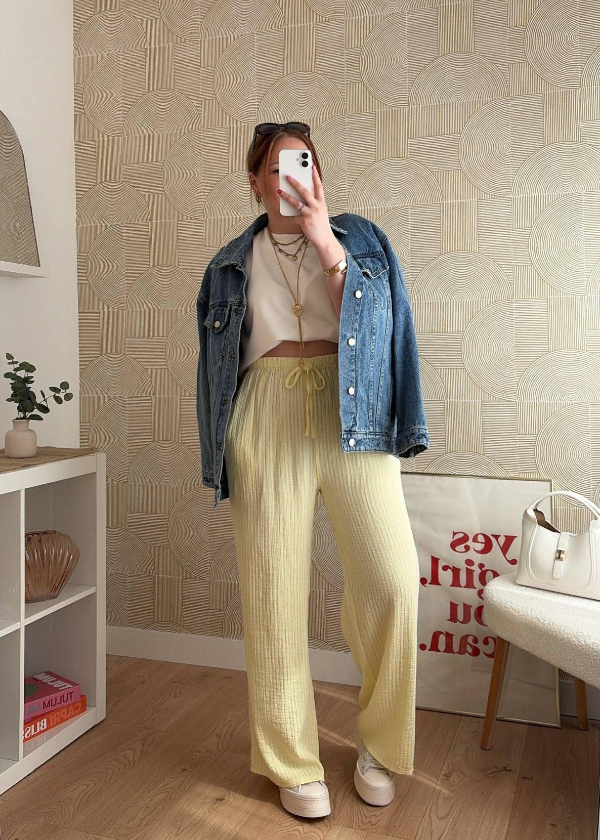 Pantalon jaune - GAZE DE COTON