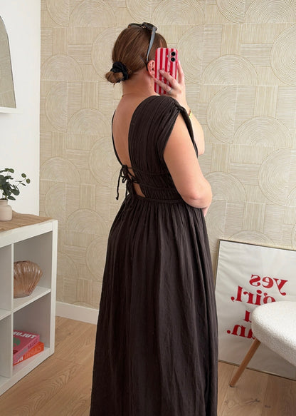 Robe longue choco - LAYNA