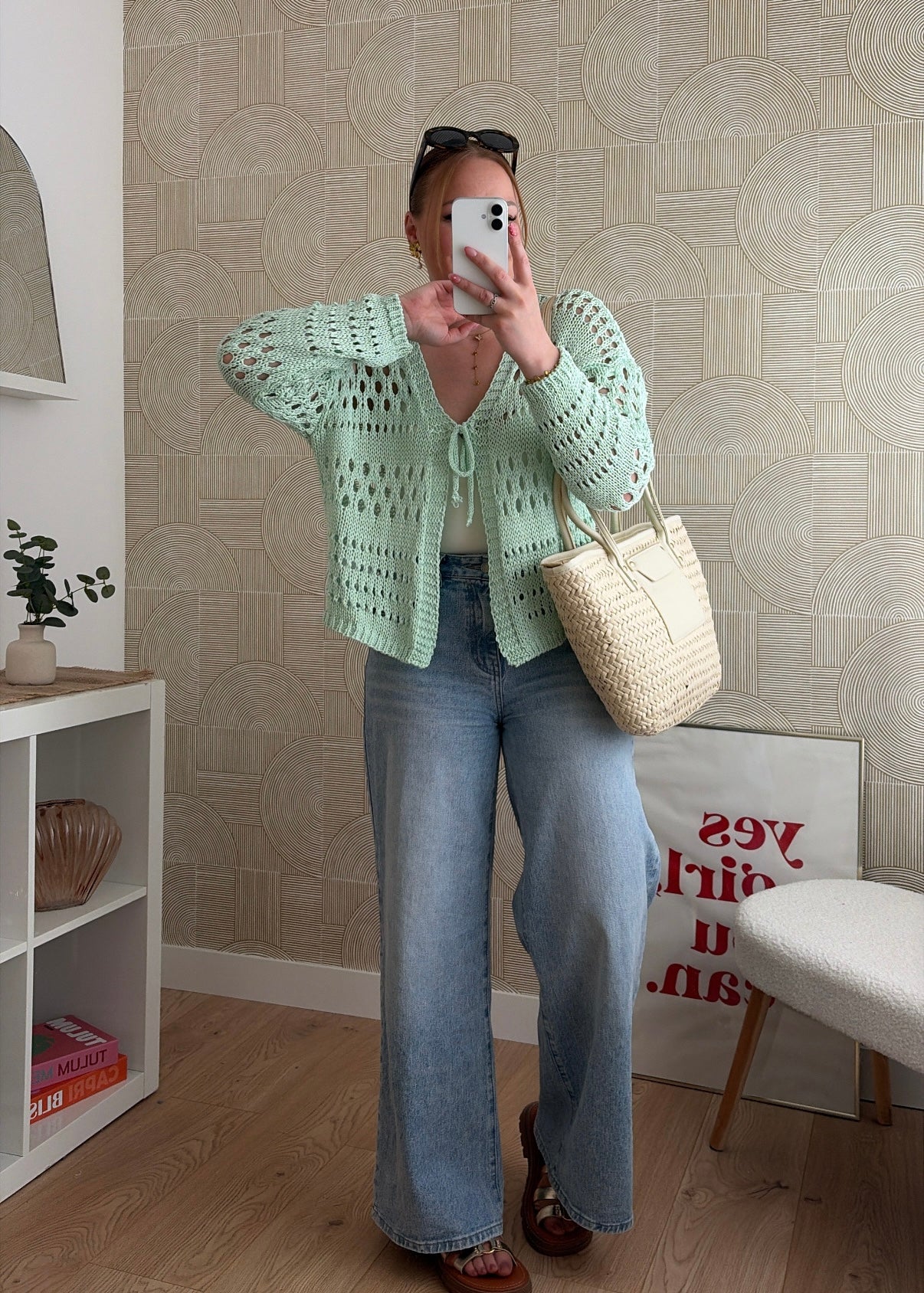 Gilet vert - CROCHET
