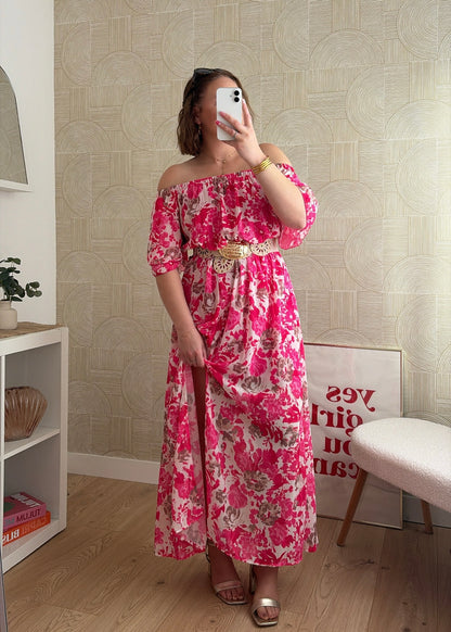 Robe longue rose - HAWA