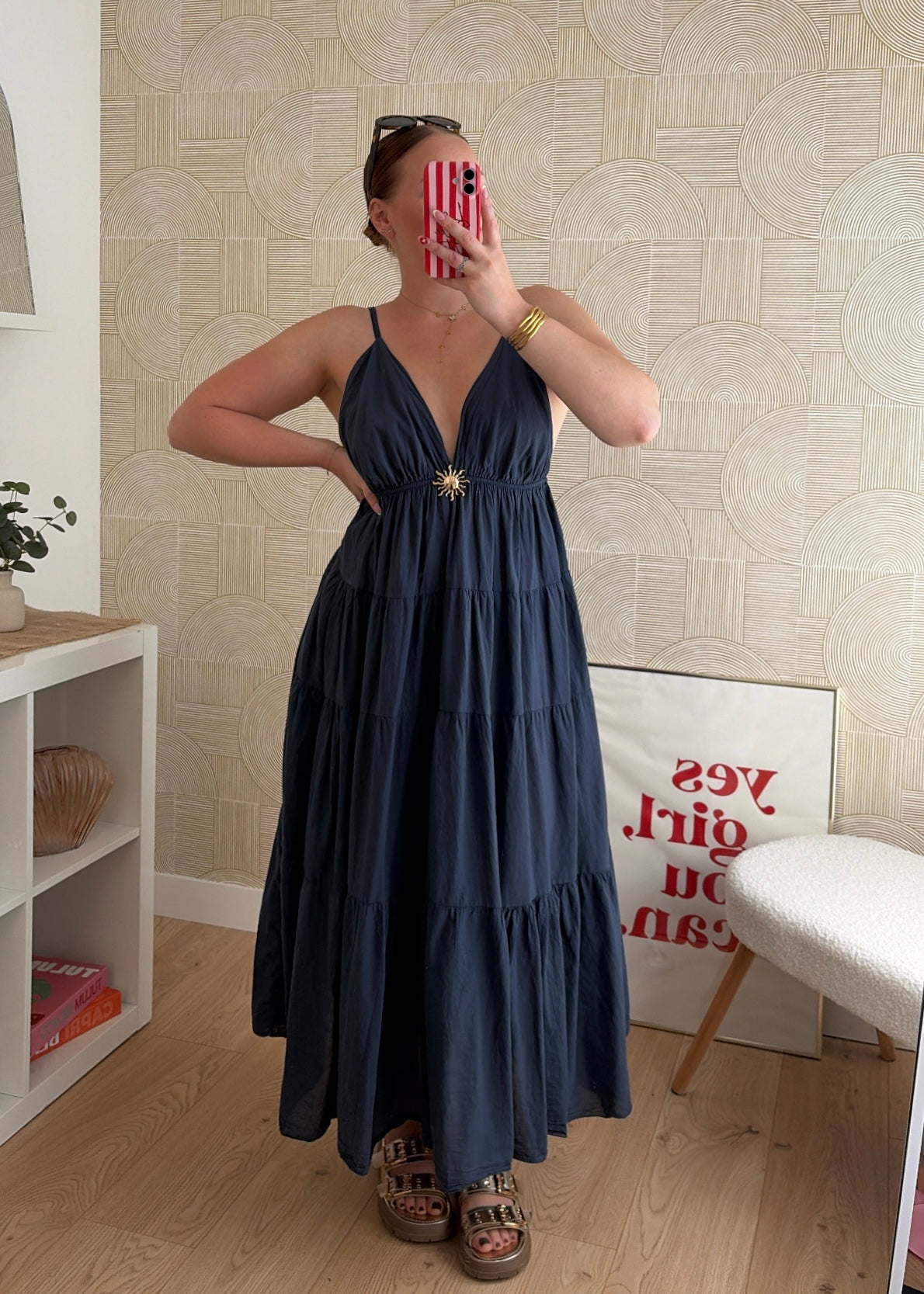 Robe longue navy - SUNNY