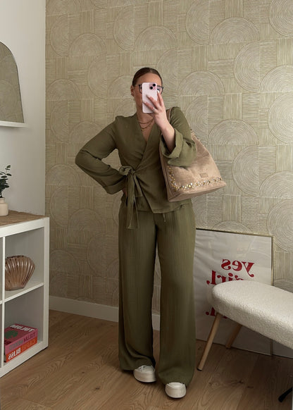 Ensemble fluide kaki - MORAH