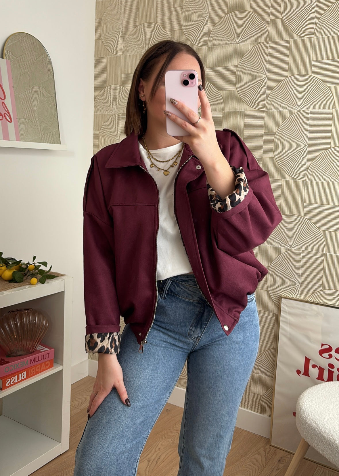 Veste burgundy - AMBER