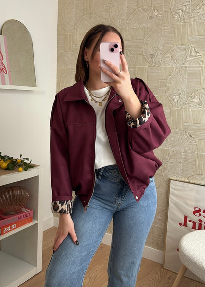 Veste burgundy - AMBER