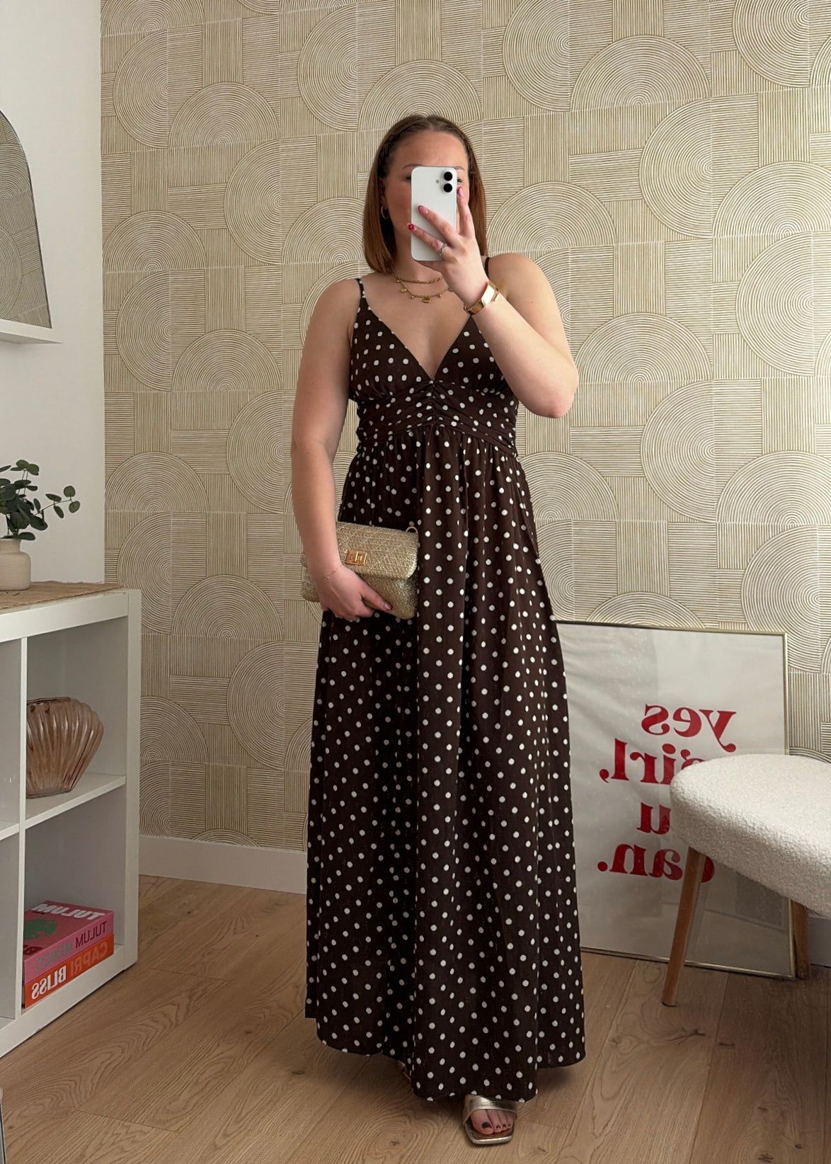 Robe longue choco - POIS