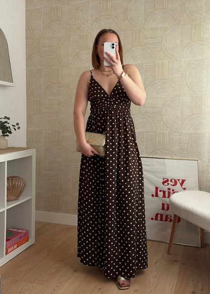 Robe longue choco - POIS