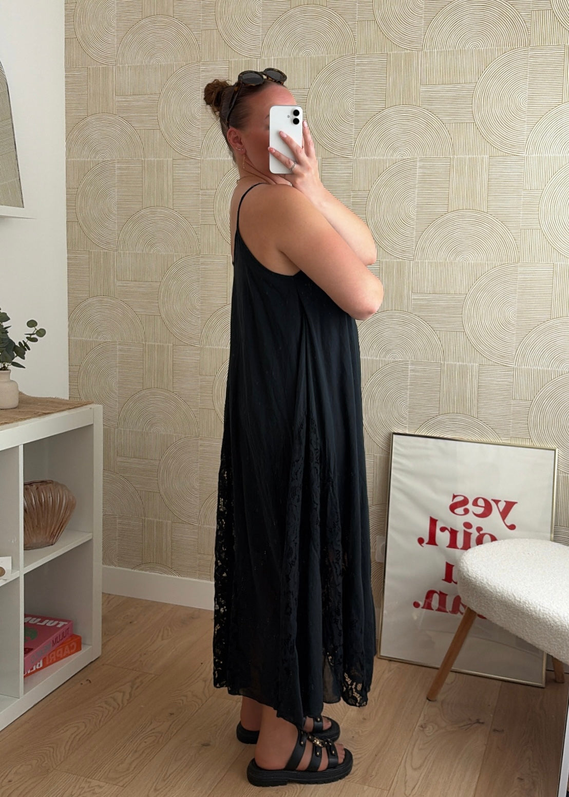 Robe dentelle noire - CALIPSO
