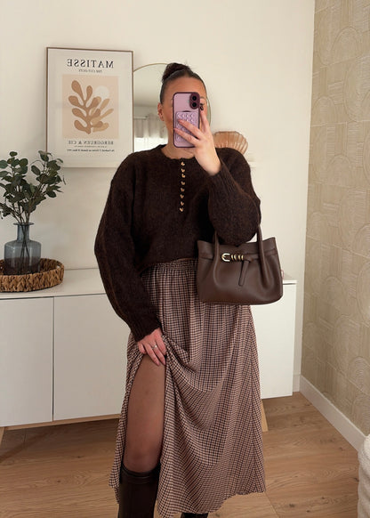 Jupe longue choco - CARRYA