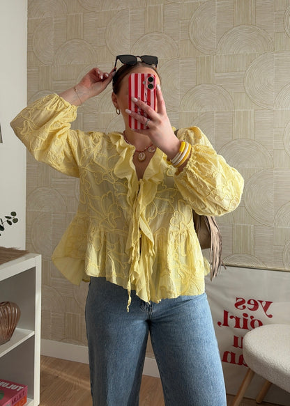 Blouse jaune - ROMANCIA