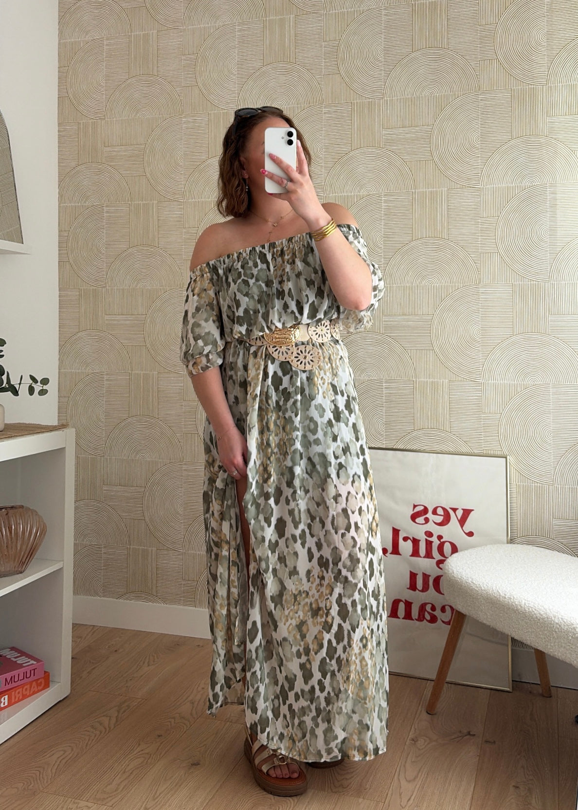 Robe longue kaki - SAVANNAH
