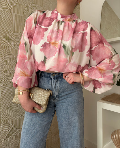 Blouse rose - ELLA