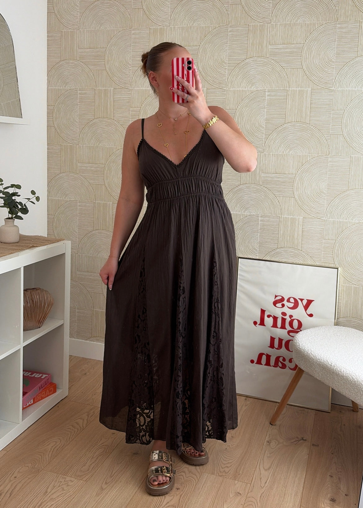 Robe longue choco - AGATHE