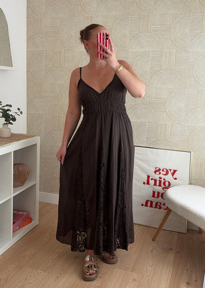 Robe longue choco - AGATHE