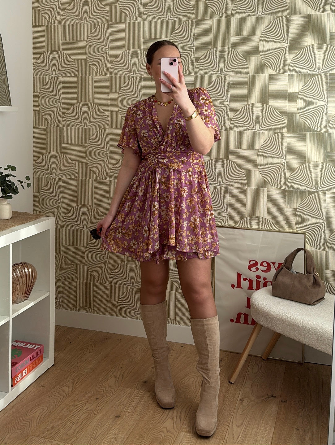 Robe courte fleurie - NINHA