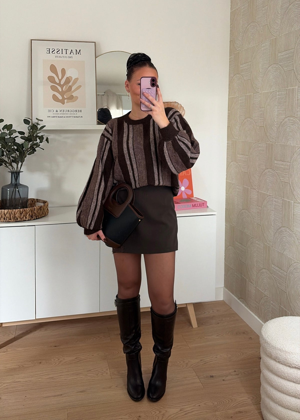 Pull à rayures choco - CHARLIE