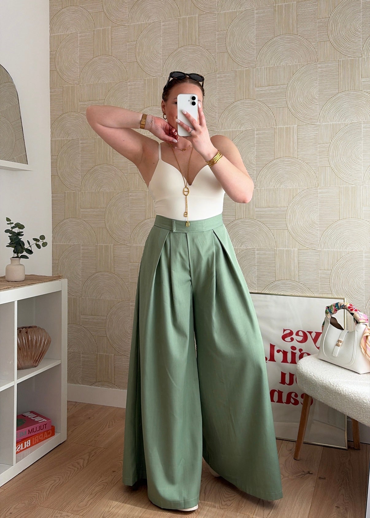 Pantalon vert d'eau - SCRATCH