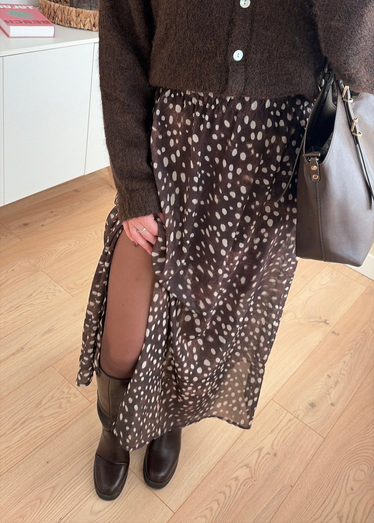 Jupe longue choco - JOY