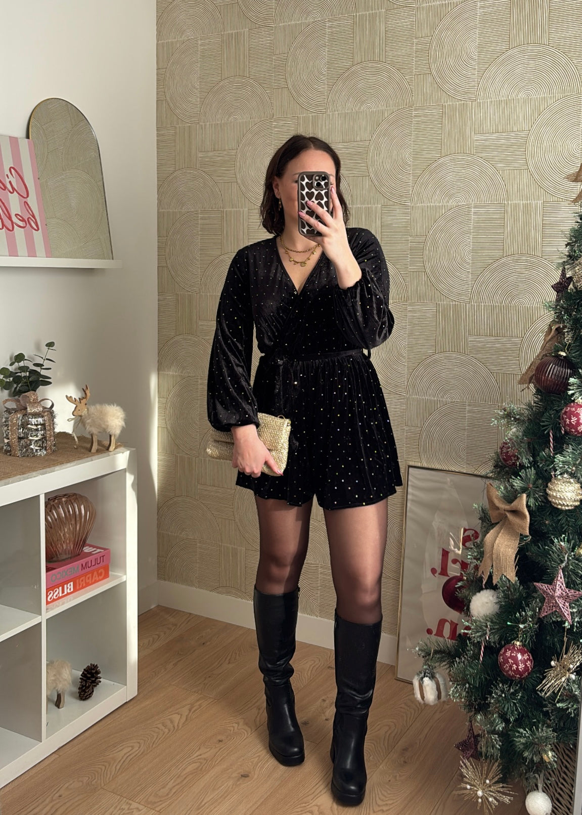 Combinaison en velours "LA COQUETTE"