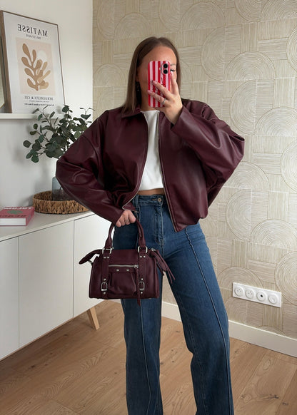 Veste bomber burgundy - NAÏLA