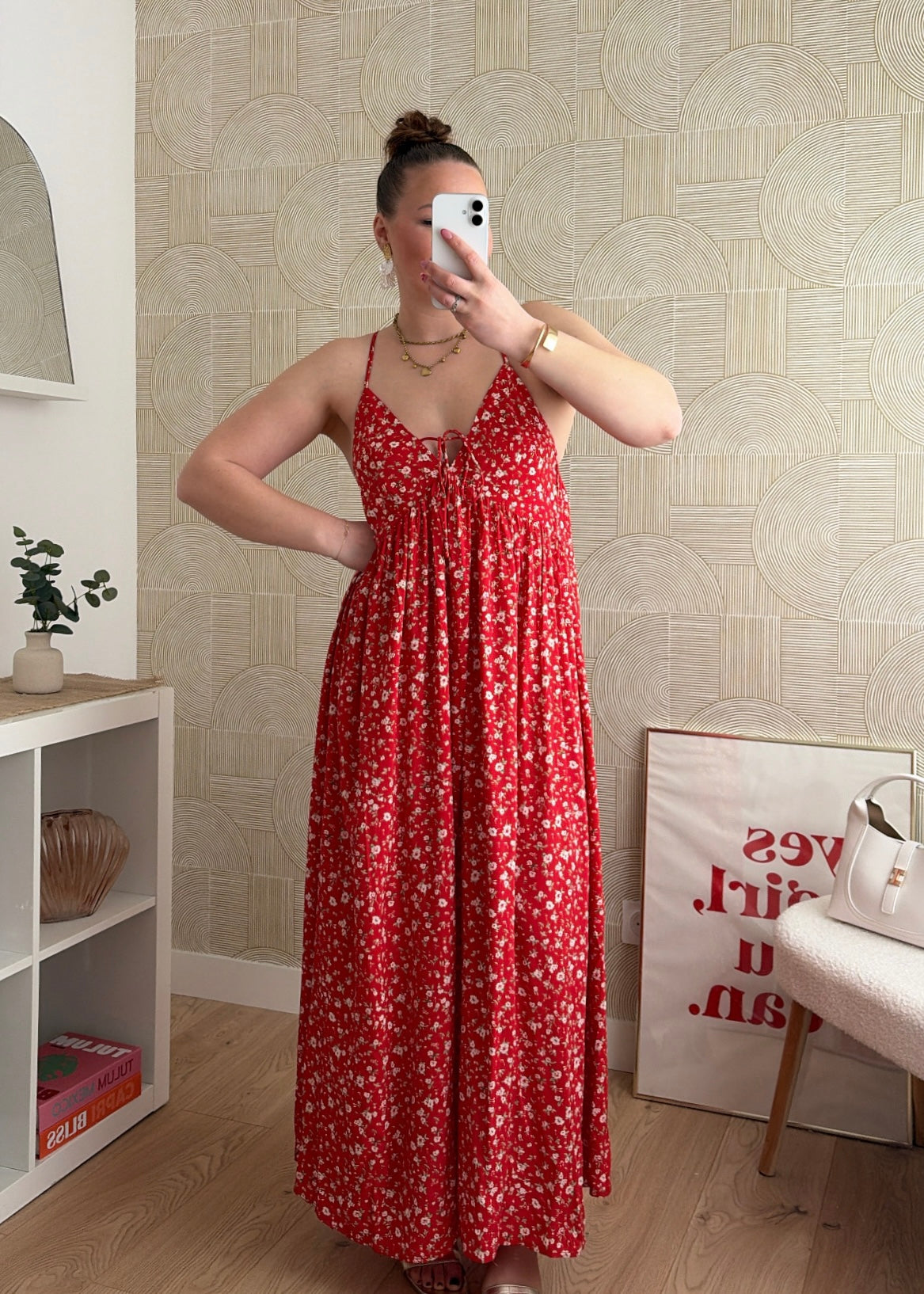 Robe longue rouge - SUNSET