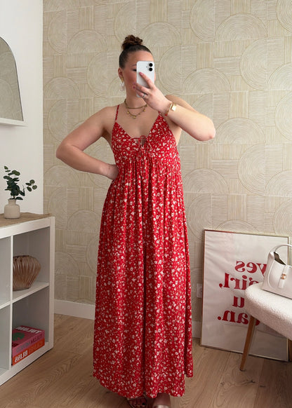 Robe longue rouge - SUNSET