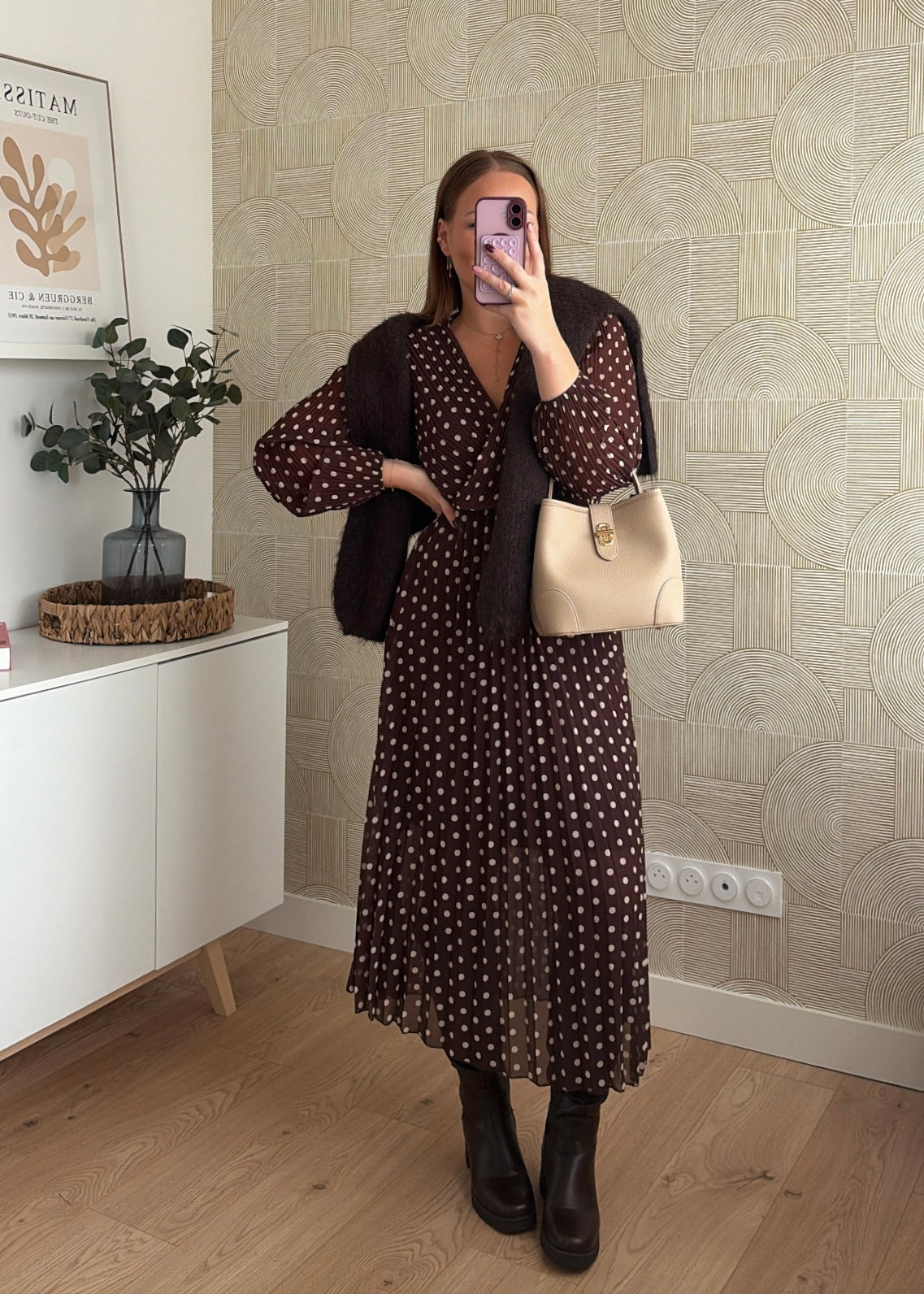 Robe longue à pois - EVA