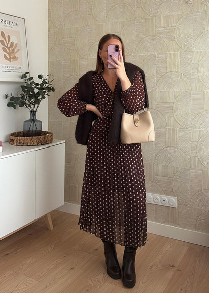Robe longue à pois - EVA