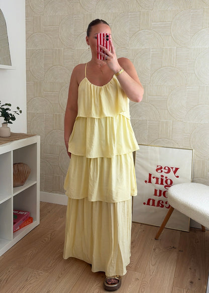 Robe longue jaune - ZOÉ