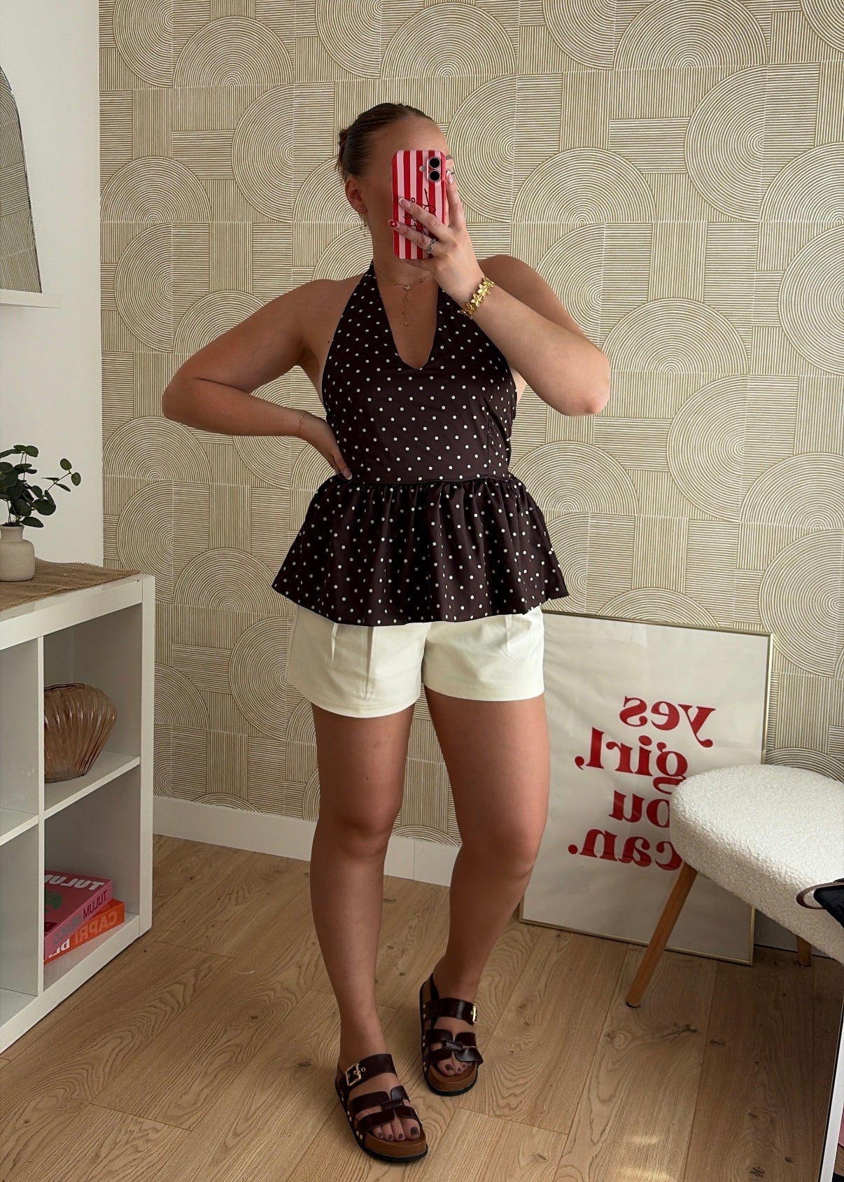 Short tailleur beige - CLARA