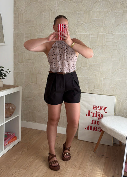 Short tailleur noir - CLARA