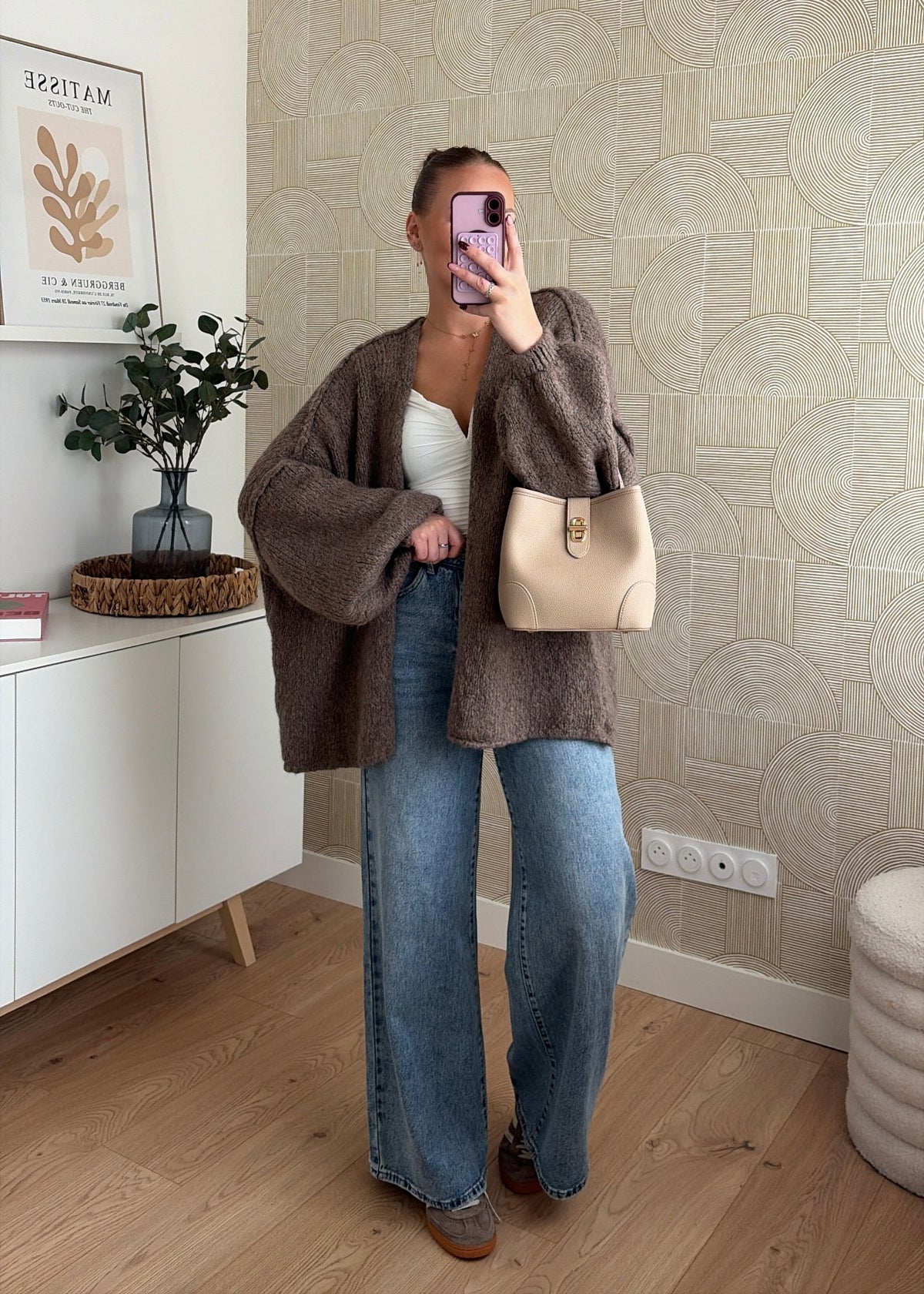 Gilet marron clair - CÉLIA