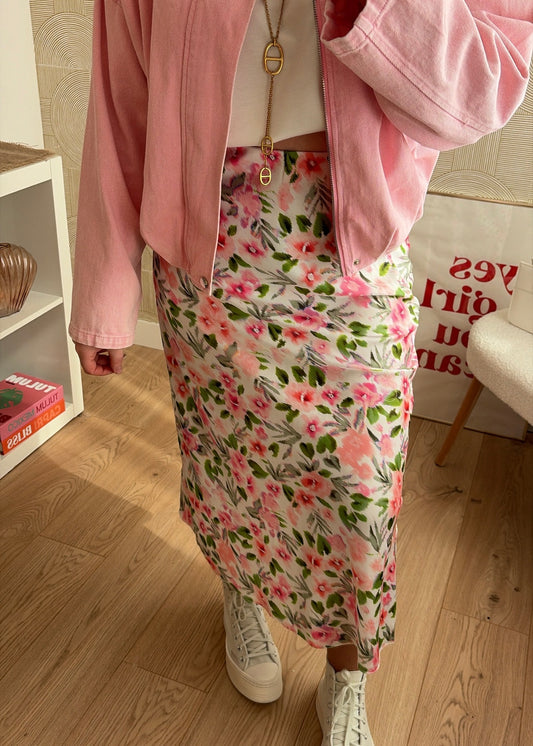 Jupe satinée verte - SPRING