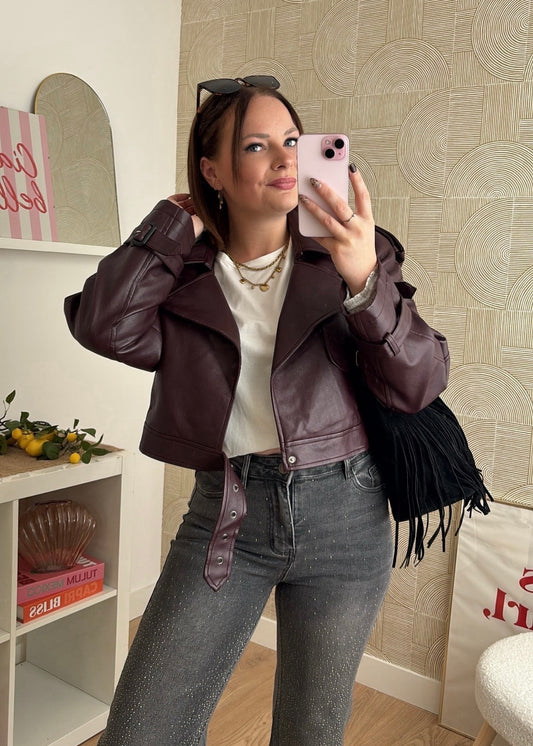 Veste burgundy - ELIZIA