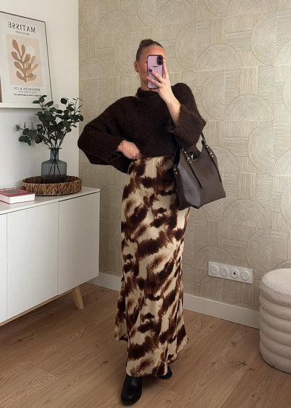 Pull asymétrique choco - ORIA
