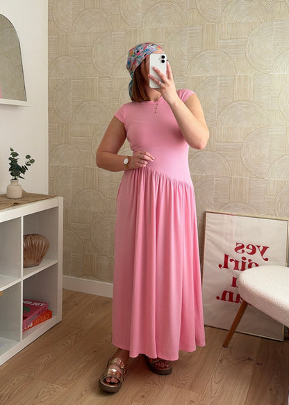 Robe longue rose - HARMONY