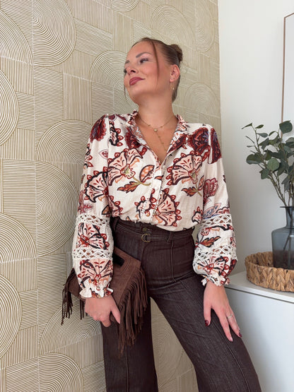 Chemisier beige - ALBANE